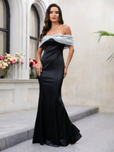 Elegant Dress Sling off Shoulder Fishtail Dress